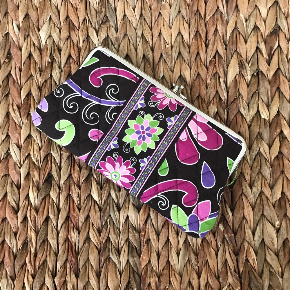 BRAND NEW Vera Bradley Purple Punch Clutch Wallet
